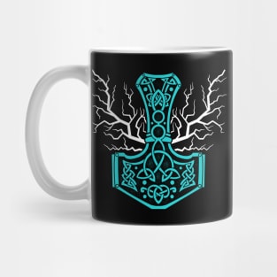 The hammer of Thor with lightning - Mjolnir Mug